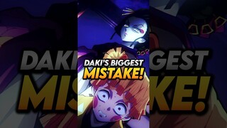 Daki Made a Big Mistake During her Last Battle! Demon Slayer Hashira Training Arc #shorts