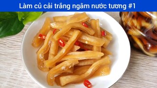 Làm củ cải trắng ngâm nước tương p1