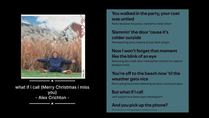 What If I Call - Alex Crichton - Lyric