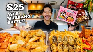 AYCE BUFFET MUKBANG CHALLENGE! | $25 Unlimited Korean Food Buffet DESTROYED!
