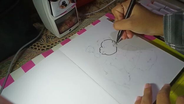 🍓Drawing Popeye the Sailor Man | The full one is on my youtube (Blluebbberryyy)🍓