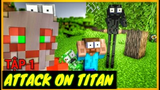 [ Lớp Học Quái Vật ] SỰ XUẤT HIỆN CỦA "ATTACK ON TITAN" ( TẬP 1 ) | Minecraft Animation