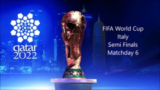 FIFA WORLD CUP 2022 QATAR SEMI FINALS MATCHDAY 6 : ITALY V ENGLAND EFOOTBALL ESPORTS