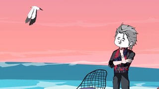 Trong mùa thứ hai của Survival on Ice, những con tôm mới vớt được đã bị chim biển mổ và những con ch
