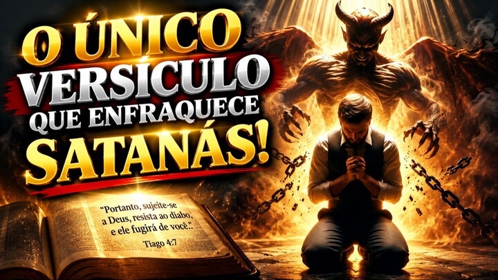 O ÚNICO VERSÍCULO QUE ENFRAQUECE SATANÁS! 😱🔥