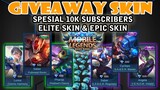 Giveaway SKIN Mobile Legends GRATIS Spesial 10K Subscribers