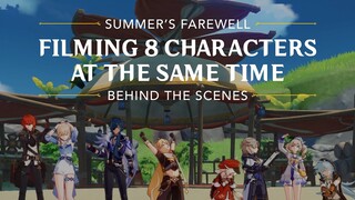 Filming 8 Genshin Characters at the Same Time... and Fish [Behind the Scenes of Summer's Farewell]