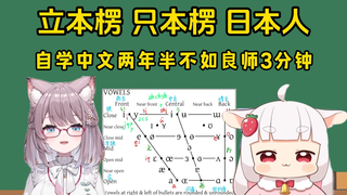 日本猫猫教樱花妹妹学中文！3分钟让她说出日本人！