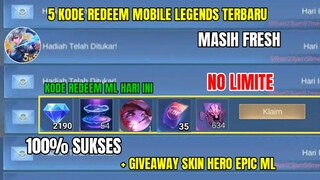 BURUAN! 5 KODE REDEEM ML TERBARU KODE REDEEM MOBILE LEGENDS HARI INI UPDATE JANUARI 2024