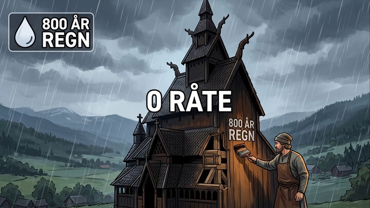 Hvordan Stavkirkene Overlevde 800 År Norsk Regn UTEN Kjemisk Maling