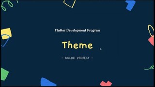 FLUTTER 27 Theme (Tutorial Flutter Bahasa Indonesia) - YouTube
