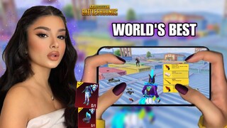 iPhone 13 Pro Max Pubg HANDCAM🔥4 FINGER + Full GYRO | BEST GIRL PLAYER #3