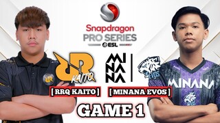 RRQ KAITO VS MINANA EVOS GAME 1 ESL SNAPDRAGON PRO SERIES MOBILE LEGENDS - RRQ VS EVOS