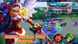 FREYA MANIAC | BEST BUILD FOR FREYA 2021 | FREYA MLBB | pinoy gaming channel