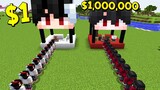 ถ้าเกิดว่า!! บ้านร้านค้าคนรวย $1,000,000 เหรียญ VS บ้านร้านค้าคนจน $1 เหรียญ - (Minecraft คนรวยคนจน)