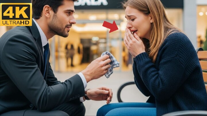 Millionaire Single Dad Finds Crying Woman Outside the Mall—What Happened Next