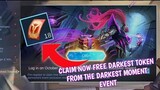Claim now free draw Darkest Token in Mobile Legends The Darkest Moment Event 2021