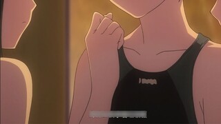 The girl borrowed a swimsuit from the male lead?! She dragged the male lead to watch the female swim