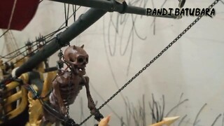 QUEEN ANNE'S REVENGE SHIP HANDMADE