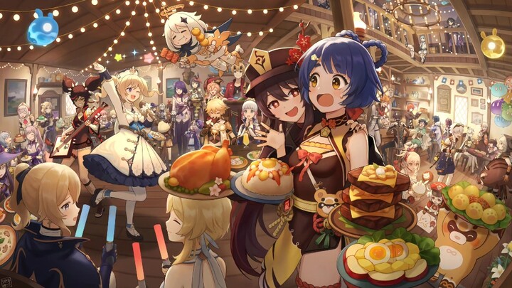 [Genshin Impact] Lately I’ve been constantly seeing this big group photo from Genshin Impact, and th