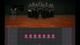 BTS----- ผังเส้นการเคลื่อนไหว Run BTS (เวอร์ชั่นเต้นเดี่ยว) (สะท้อน) (ตาฉันเวียนหัว TT)