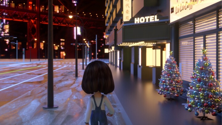 C4D 3D Animation Short Film [New Year Countdown] | It took me a month to make a New Year animation t