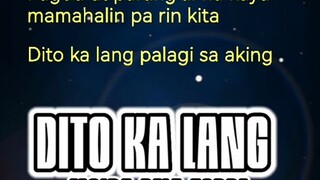 Dito ka lang lyrics by Moira