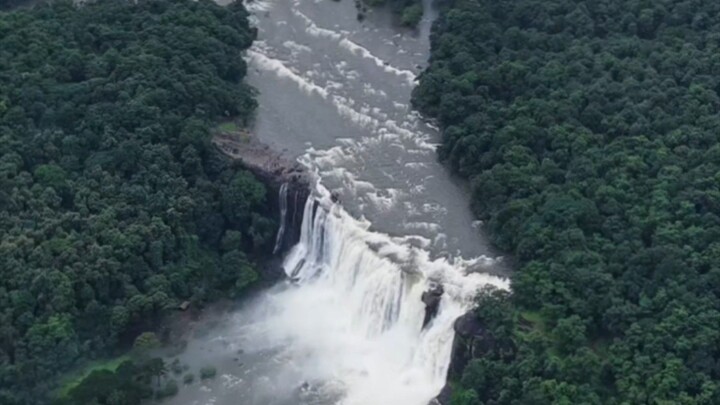 its not Amazon india's most beautiful waterfall of kerala india