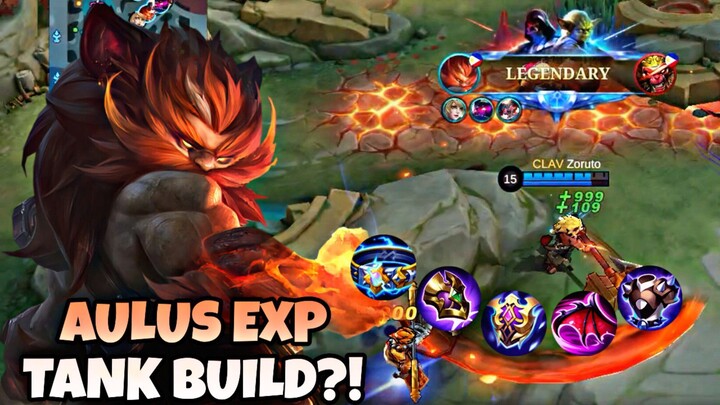 NEW AULUS EXP TANK BUILD? | CRAZY TOUGH AND DAMAGE AULUS [MUST WATCH] | AULUS BEST BUILD 2023 ~ MLBB