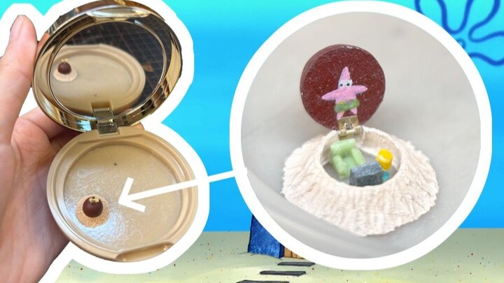 Put Bikini Bottom into the powder box and go to Patrick's house today