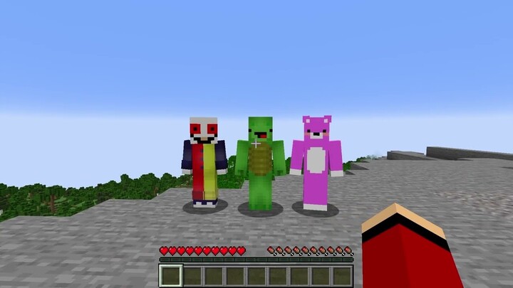 JJ vs. 3 Hunters in Minecraft!!