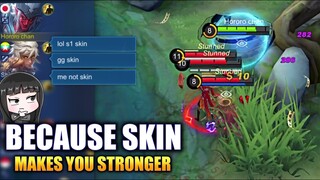 SKIN MAKES US PLAY LIKE A PRO? | MOBILE LEGENDS