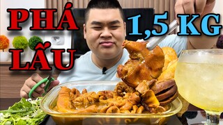 Phá Lấu Ruột Heo Ngon Nức Tiếng Chợ Hóc Môn Mập Ăn Gần 1,5kg Mới Đã Thèm | Thằng Mập Food | Tập 487