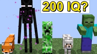 ฉันทดสอบระดับ IQ ของ Minecraft Mobs แล้ว!