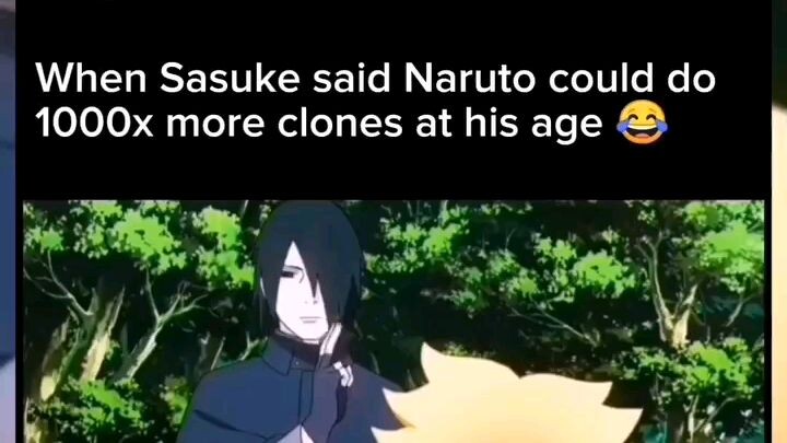 ctto when sasuke said naruto could do 1000× more clones at his age🔥boruto😮‍💨