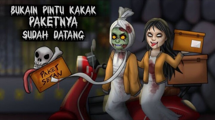 Kurir Setan - Ngincar si Hobby COD Malam2 #HORORKOMEDI  Kartun Hantu, Kartun luc
