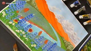 Painting texas wildflowers