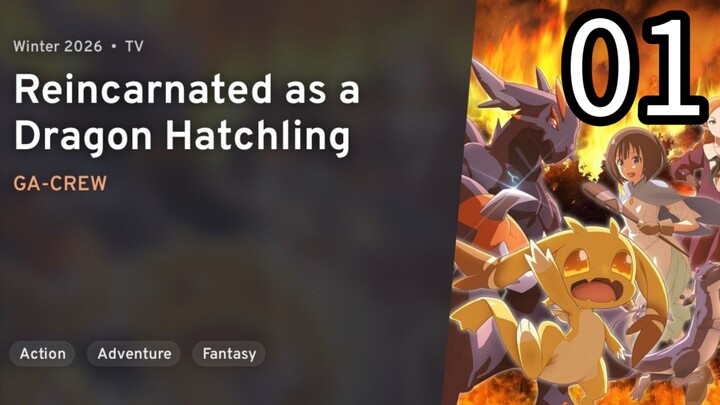 EP 01 Tensei Shitara Dragon no Tamago Datta | Reincarnated as a Dragon Hatchling