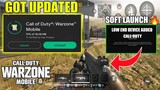 Warzone Mobile Soft Launch (GOT NEW UPDATES) Warzone Mobile New Low End Device System Requirements