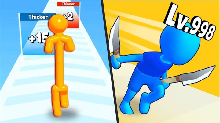 Tall Man Run / Solo Leveling: Hit & Run - STICKMAN Satisfying Mobile Games - BEST android GAMES