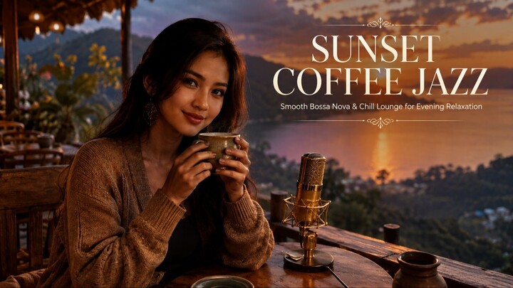 Sunset Coffee Jazz 🎷 Smooth Bossa Nova & Chill Jazz for Evening Relaxation | Cozy Lounge Ambience