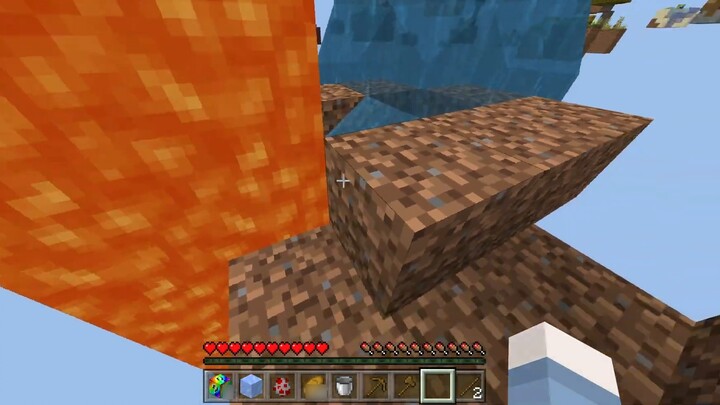 Minecraft Xiaobai explains lucky block survival 01 lucky draw to get a large number of villagers