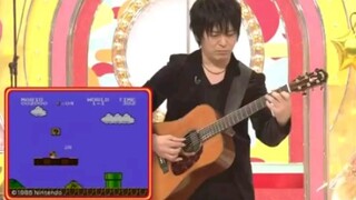 Oshio chơi "Super Mario" trên chương trình truyền hình