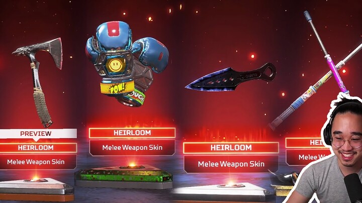 I GOT EVERY HEIRLOOM IN APEX LEGENDS. (Every Heirloom Win Challenge - Season 4)