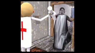 Granny Ke Piche Pada pagal doctor😨 horror game granny 2 comedy #shorts#granny funny animation