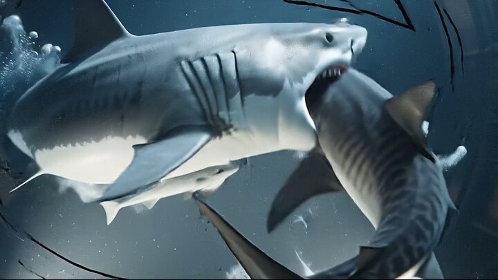 Great White vs Great White… Who Wins? 🦈🔥