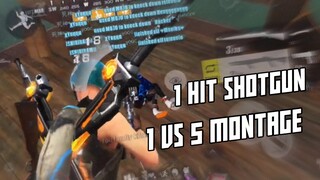 1 vs 5 Montage / 1 Hit Shotgun / Rules Of Survival / Ep.103