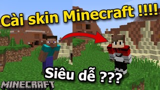 Hướng dẫn cách cài skin vào Minecraft siêu dễ mới nhất 2021|Minecraft GainG