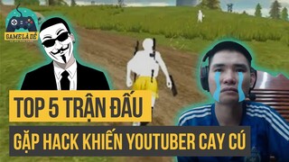 Top 5 Trận Đấu Gặp Gian Lận Khiến Youtuber Free Fire Cay Cú - Phần 1 | Top 5 Free Fire