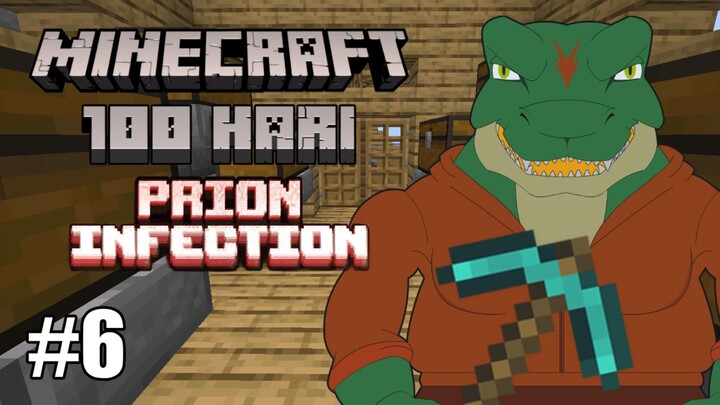 Membangun Gudang Sederhana! 100 Hari Terror Prion Infection di Minecraft Indonesia Episode 6